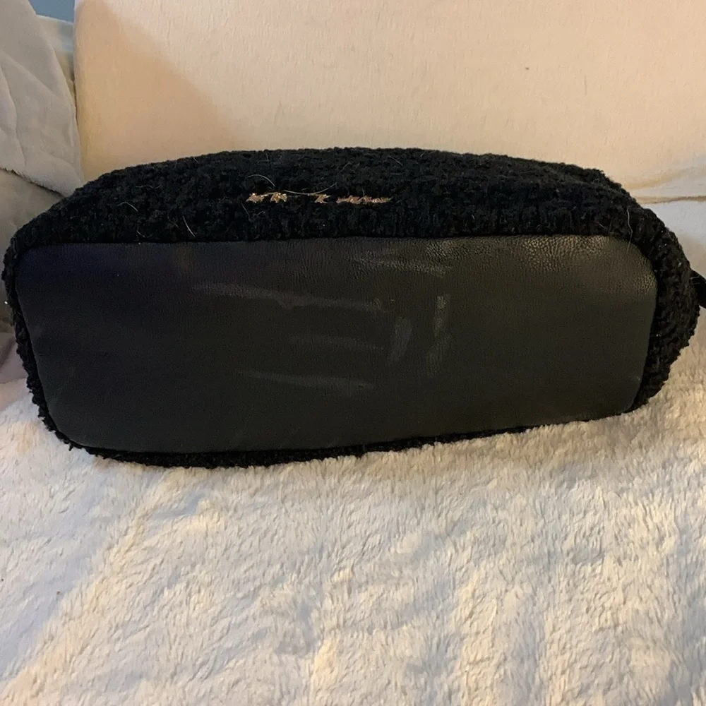 Betsey Johnson black sherpa